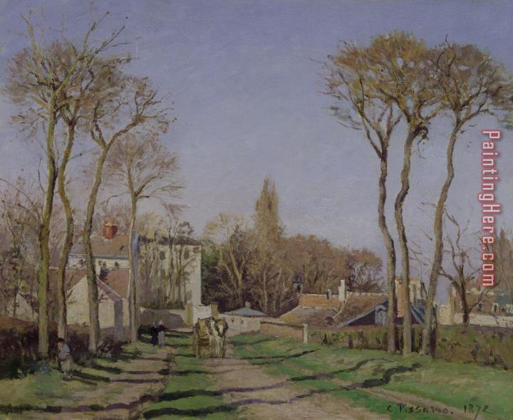 Camille Pissarro Entrance to the Village of Voisins